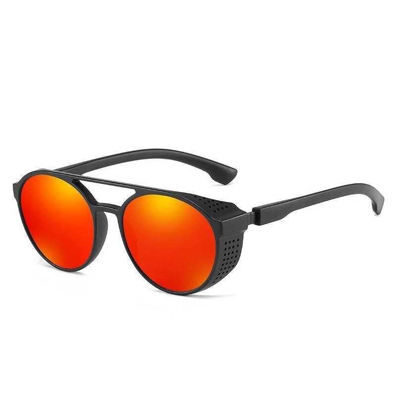 (image for) Men's Polarized Sunglasses Fashion Round Driving Sun Glasses for Unisex Classic Male Eyewear Travel Hiking Fishing Sunglasses